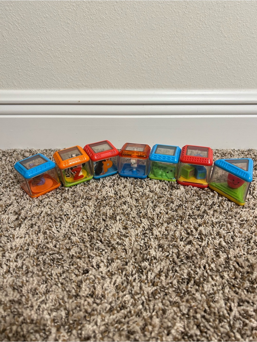 Fisher Price Activity Cubes / Blocks - set of 8